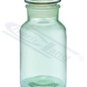 Bottle with cork white SZ/SZ 02000 soda-lime-silicon green glass colour