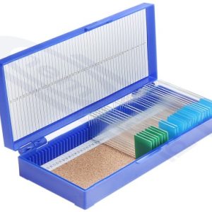 ABS case for 050pcs slides with plastic closure, BLUE