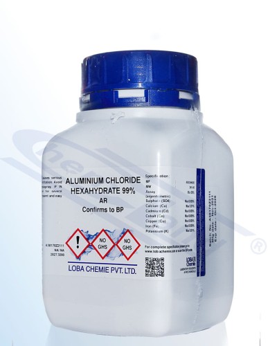 Aluminium chloride 6 hydrate 99% Loba AR Op.500 g