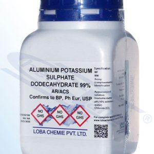 Aluminium potassium sulphate 12 hydrate 99% Loba AR/ACS Op.500 g
