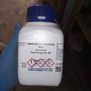 Ammonium Chloride 99% Extra Pure 500g LobaChemie