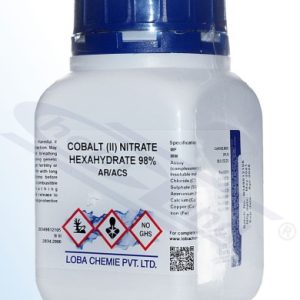 Cobalt (II) nitrate 6 hydrate 99% Loba AR/ACS Op.500 g