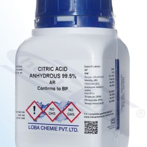 Citric acid anhydrous 99,5% Loba AR Op.500 g