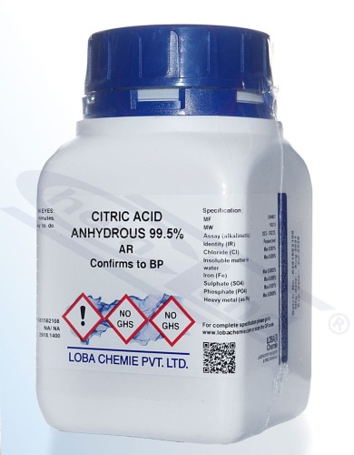 Citric acid anhydrous 99,5% Loba AR Op.500 g