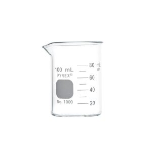 Beaker 100ml Pyrex  short form.