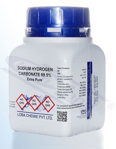 Acid sodium carbonate (sodium bicarbonate) 99.5% Loba extra pure op.500 g