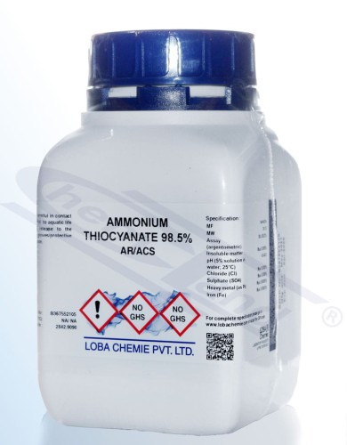Ammonium thiocyanate (Ammonium rhodanate)Loba 98.5% AR/ACS Op.500 g