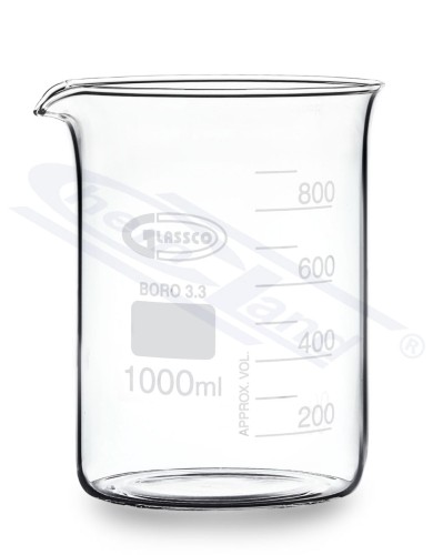 10000 ml borosilicate low beaker GLASSCO DIN 12331, ISO 3819