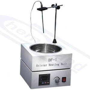 bath with temp. sensor and stirrer