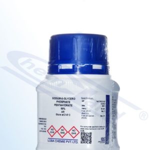 Beta-Glycerol phosphate disodium salt 5 hydrate 99% Loba AR Op.25g