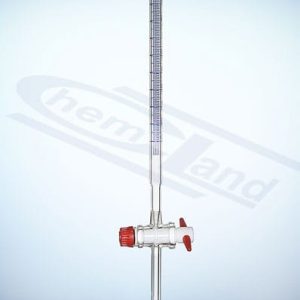 burette pr.kl AS CERT tap belt PTFE 025 0,1 GLASSCO