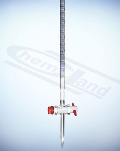 burette pr.kl AS CERT tap belt PTFE 025 0,1 GLASSCO