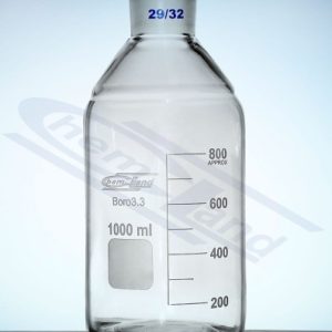 Bottle with BORO 3.3 01000 WS 29/32 SiO2>80.5%