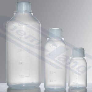bottle ECO PE-HD w/sh 0050 sealing cap, with scale