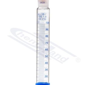 CHEMLAND NEW LINE measuring cylinder with PP stopper + PP foot 0250ml class B