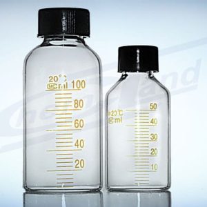 bottle with screw cap and scale 050ml BORO 3.3