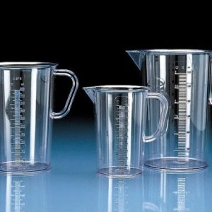 beaker with ear SAN sk embossed, capacity 3000ml