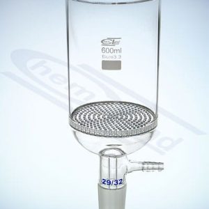 Buchnera glass funnel 100ml WS 19/26 with tube