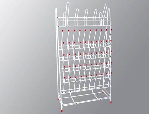55-station laboratory dryer kpl- steel in PVC
