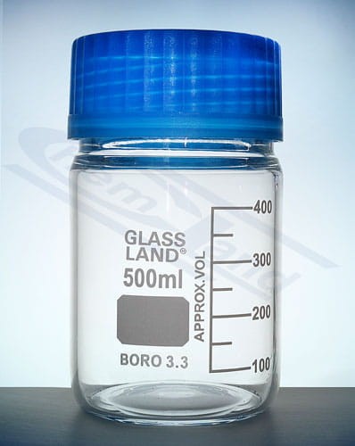 Bottle with cap BORO 3.3 GL80 00500mlCHEMLAND