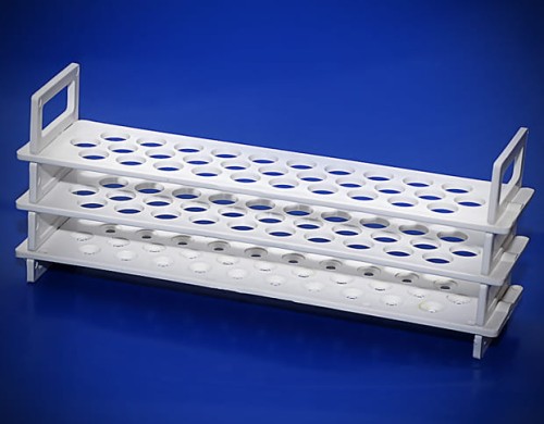 48 place PP test tube rack with 13mm diameter