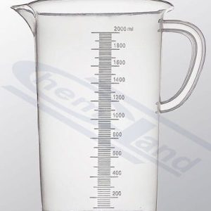 beaker with ear PP embossed scale volume 0250ml