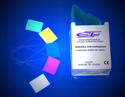 76x26x1mm, blue ground field, pack of 50.