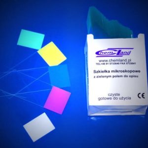 76x25x1mm, green ground field, pack of 50.