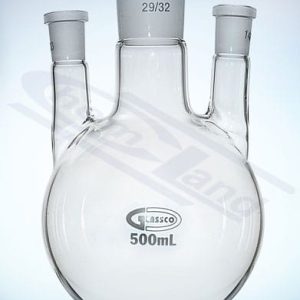 Ball flask 3 straight necks0250ml 29/32 and 14/23 G