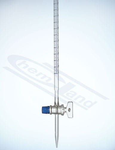 Burette pr.kl AS CERT 010 0,05 cr.glass GLASSCO