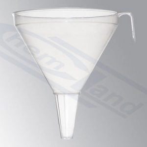 250 mm PP funnel with handle and wide mouth