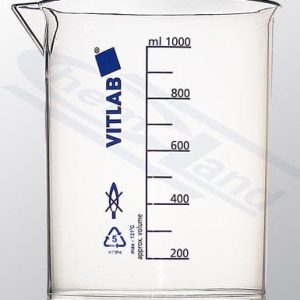 beaker PP scale blue 0150ml
