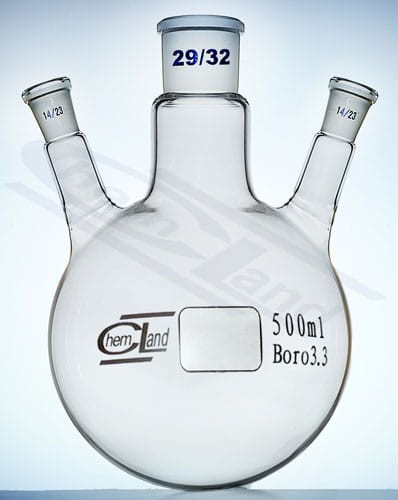 ball flask 3 neck oblique 00250ml 29/14/14