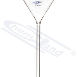 050 H glass funnel with 150mm base, 7mm diameter CHEMLAND NEW LINE