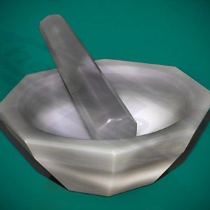 agate mortar with pestle 150 fi ext 139 h 65 mm