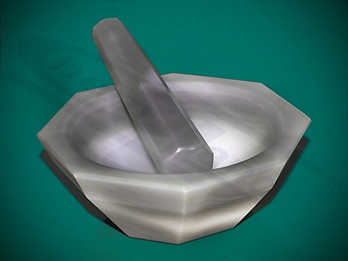 agate mortar with pestle 150 fi ext 139 h 65 mm