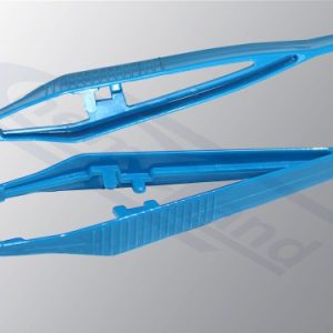 ABS tweezers length 120 mm blue