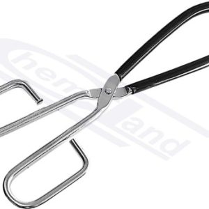 beaker tongs black plastic coated handle 250