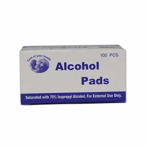 100-Piece Antibacterial Alcohol Pads Pack - Extra Thick & Soft