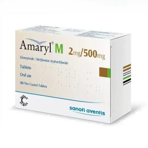 Amaryl M 2/500mg 30 Tablets