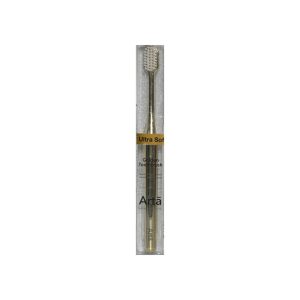 Arta Ultra Soft Golden Toothbrush with White Bristles 1 Pc