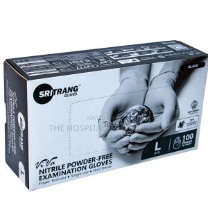 BLACK NITRILE GLOVES 100s